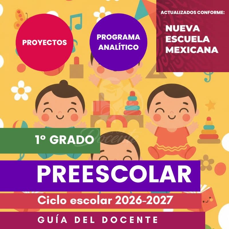 Portada de Preescolar · 1er grado